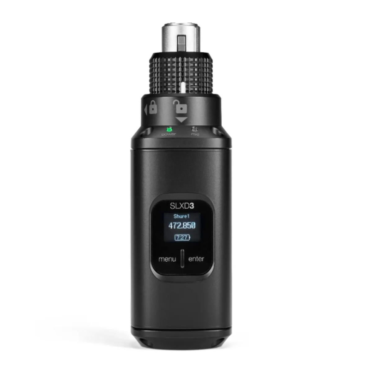 Shure SLXD3 Plug-On Digital Wireless Transmitter w/ XLR Connector (L57 = 650-694MHz)
