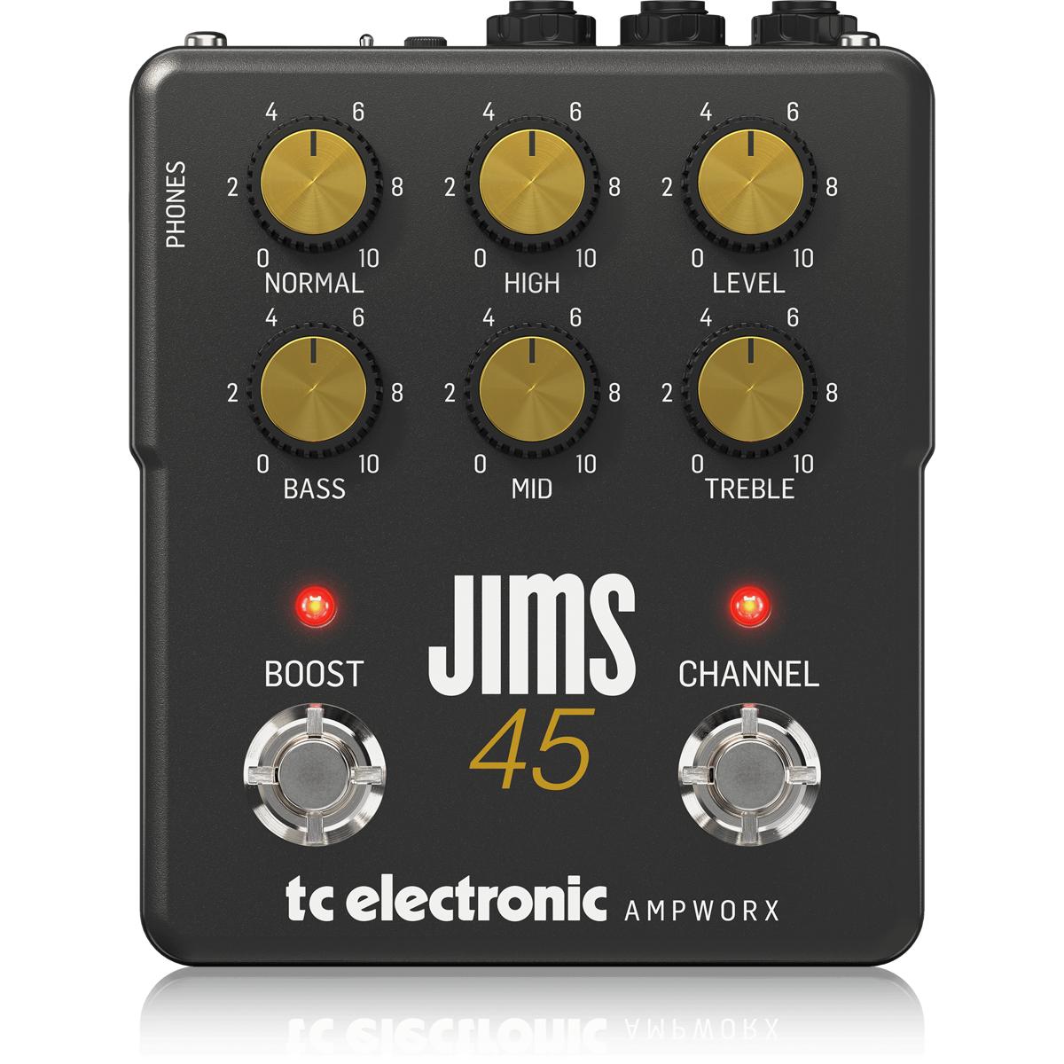 TC Electronic Ampworx Vintage Series Jims 45 Dual Channel Guitar Preamp Effects Pedal
