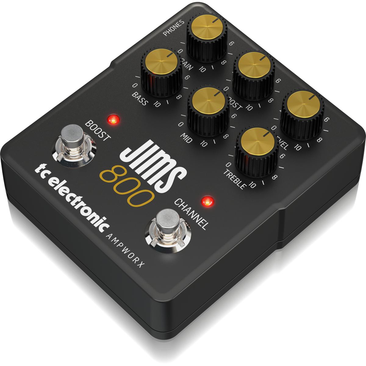 TC Electronic Ampworx Vintage Series Jims 800 Dual Channel Guitar Preamp Effects Pedal