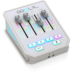 TC Helicon GoXLR Mini Online Broadcaster Mixer w/ USB Audio Interface White