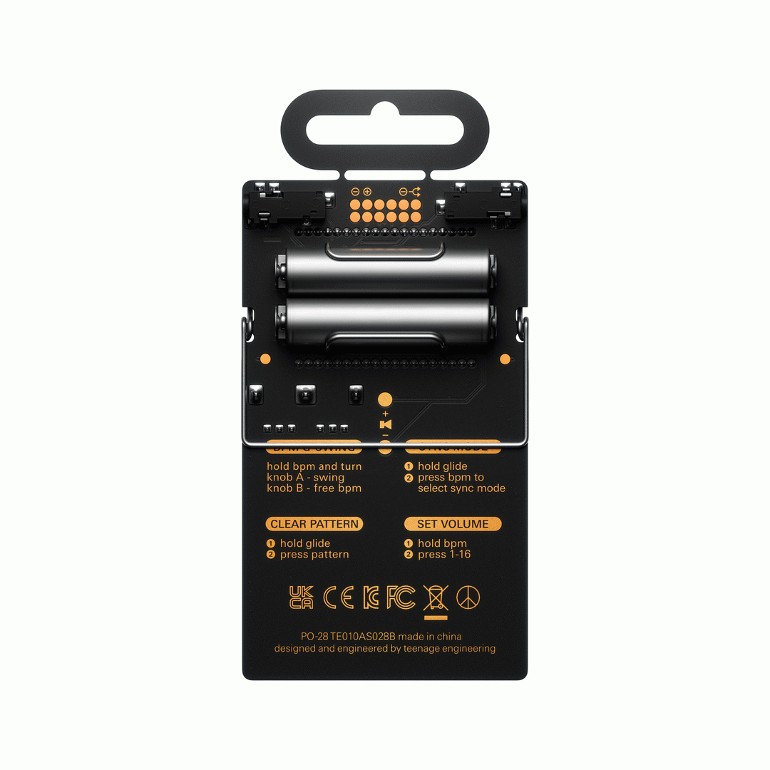 Teenage Engineering Pocket Operator PO-28 Robot - Live Synthesizer & Sequencer