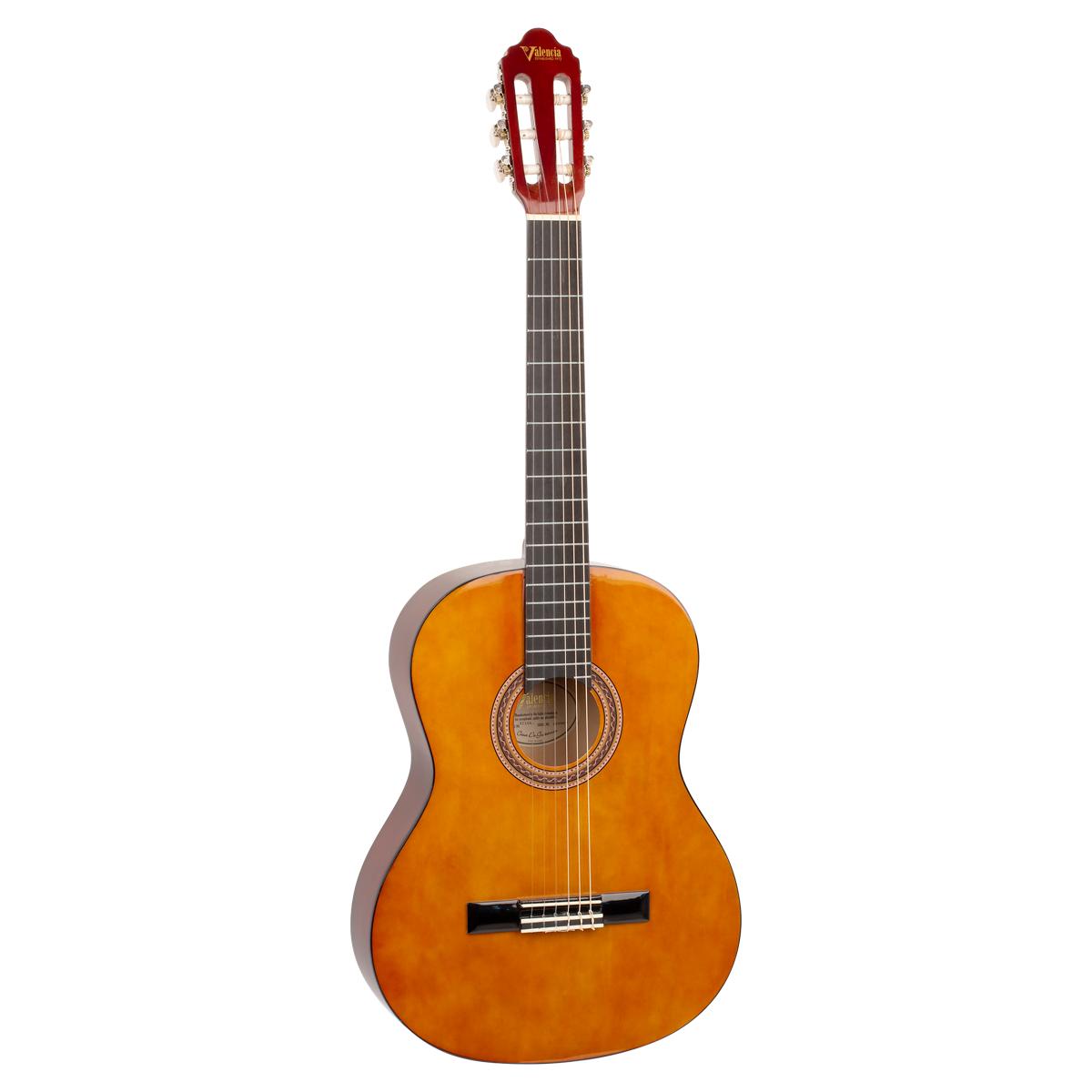Valencia VC104L 4/4 Size Classical Guitar Nylon String Left Handed Natural