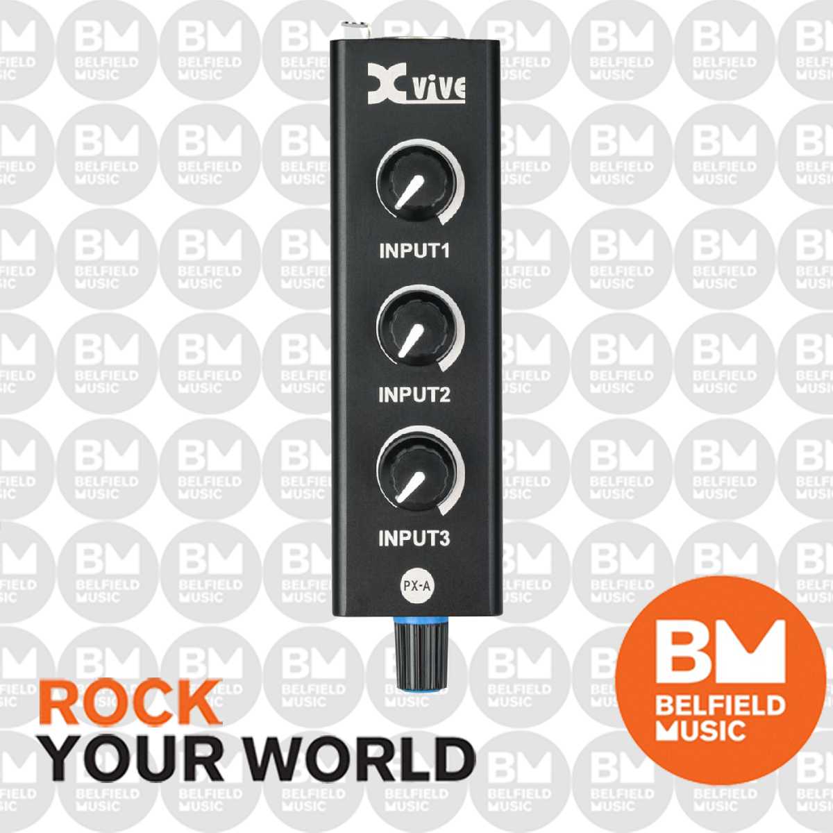XVIVE PX-A Portable 3-Channel Personal Mixer - Mixer Only