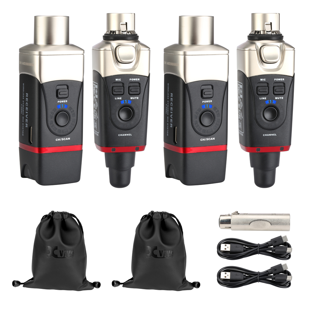 XVIVE U35D Dual Wireless System 5.8Ghz for Dynamic Mic or Speakers