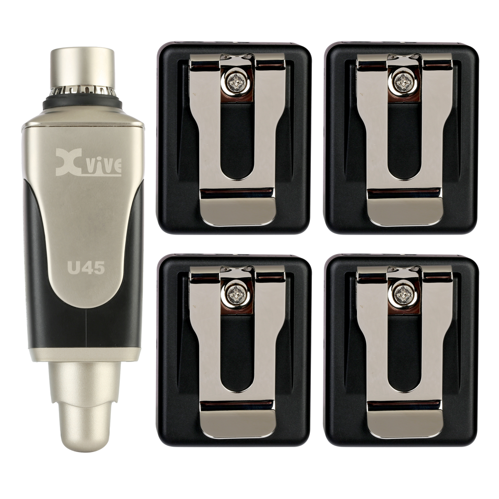 XVIVE U45R4 In-Ear Monitor Wireless System 5.8Ghz (4x Receivers)