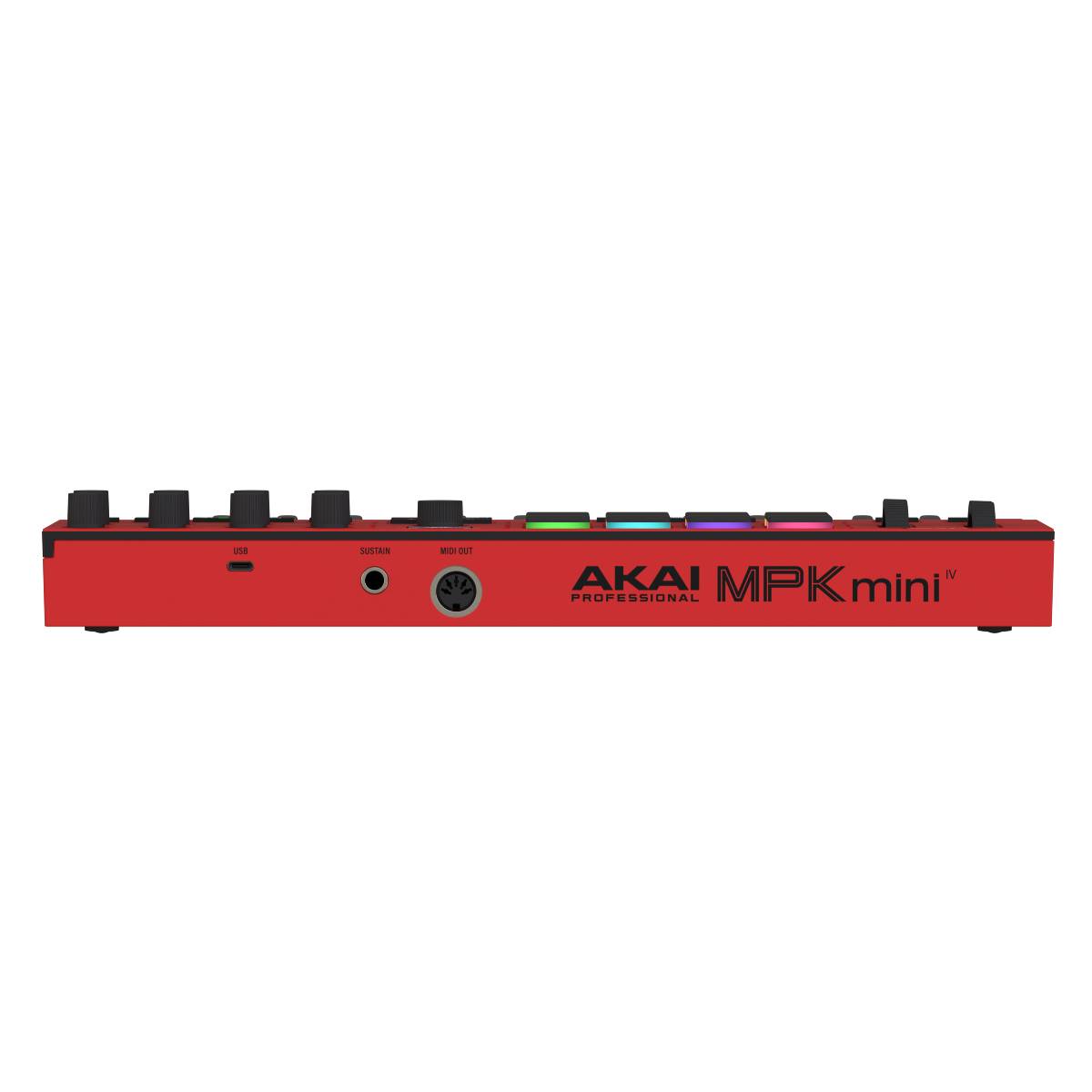 Akai Pro MPK Mini IV Portable USB Keyboard Controller - Red