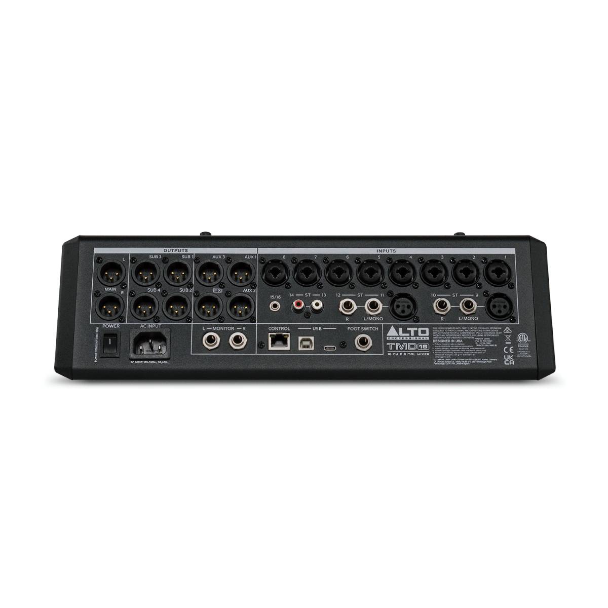 Alto Professional TMD16 Digital Mixer 16-Channel Compact w/ Bluetooth & USB