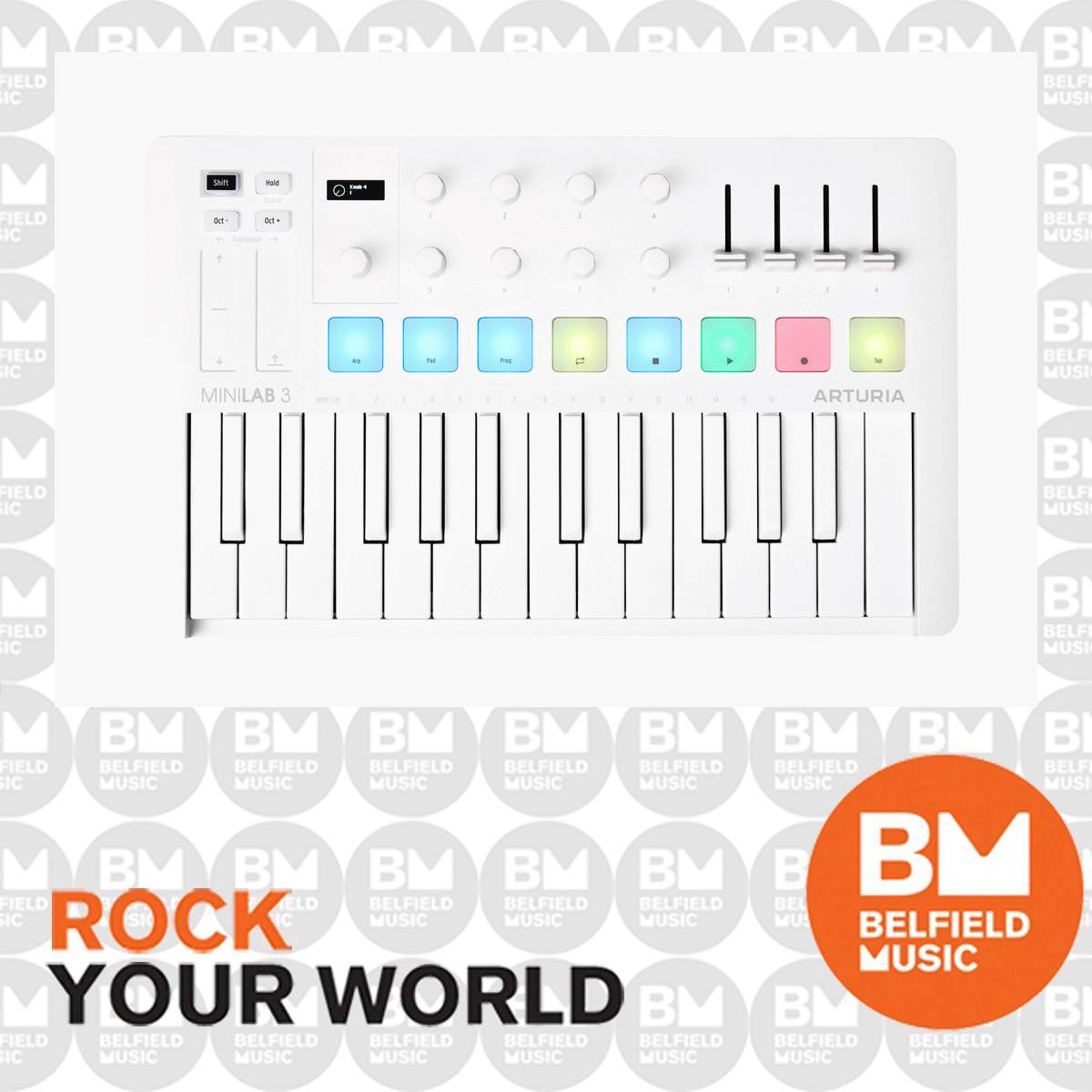 Arturia MiniLab MK3 MIDI Keyboard 25 Key - Alpine White Limited Edition