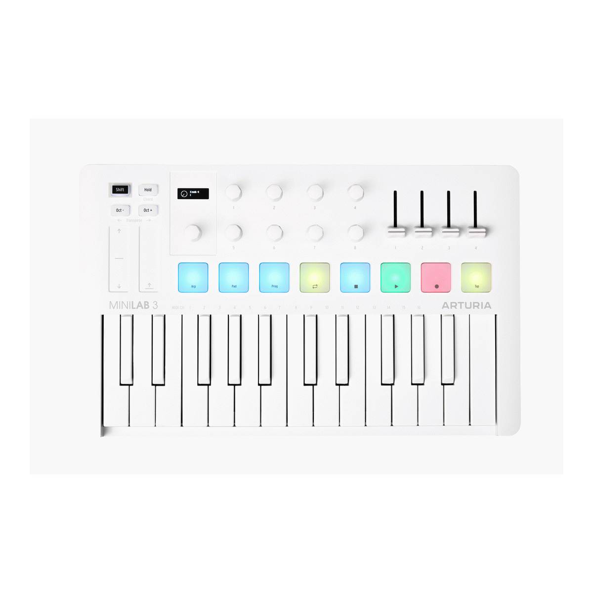 Arturia MiniLab MK3 MIDI Keyboard 25 Key - Alpine White Limited Edition