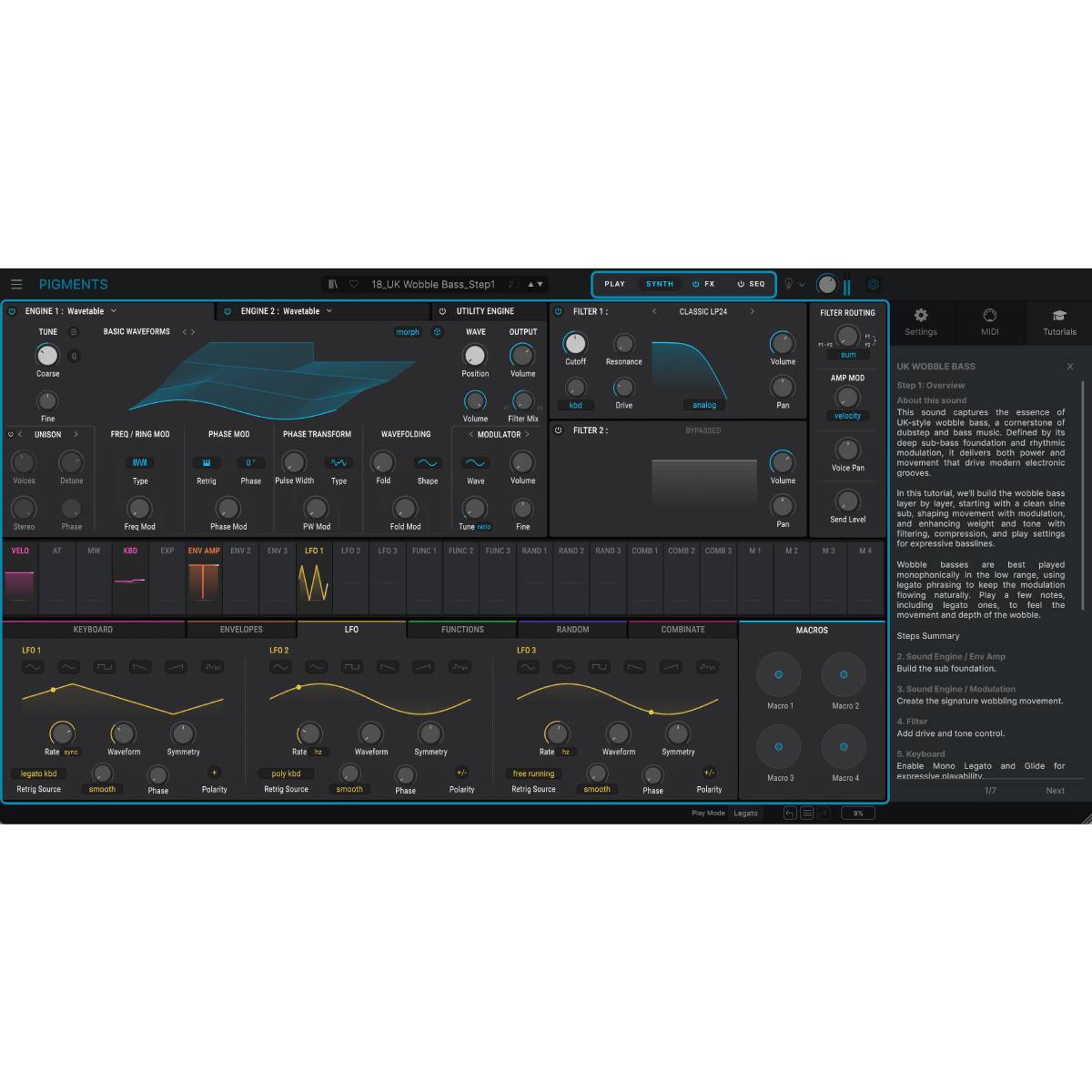 Arturia PIGMENTS 7 All-in-one Software Synthesizer - Serial Only (NO BOX)