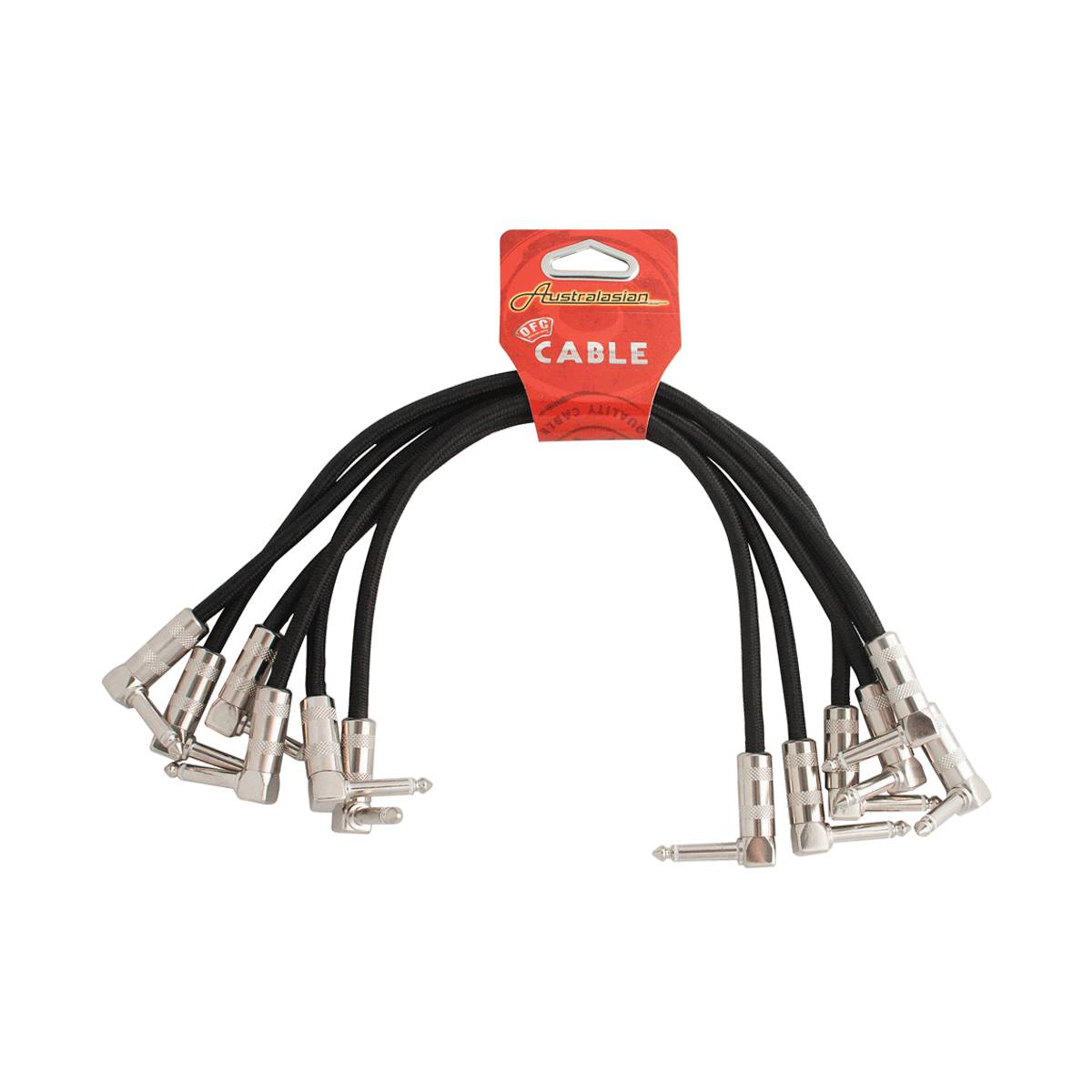 Australasian AMS630 Patch Cables 30cm 1ft Qtr Right Angle (6-Pack)