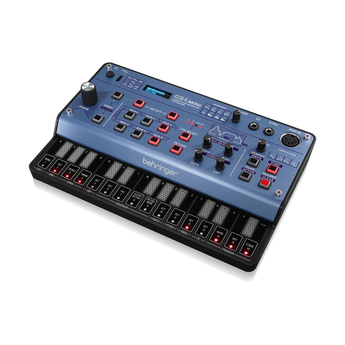 Behringer CZ-1 MINI Synth - Portable 3-Voice Hybrid Phase Distortion Synthesizer