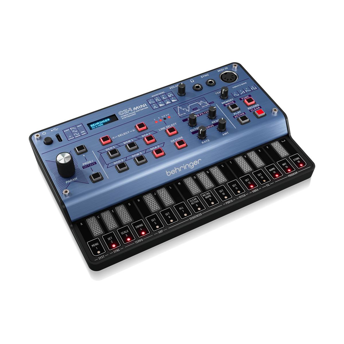 Behringer CZ-1 MINI Synth - Portable 3-Voice Hybrid Phase Distortion Synthesizer