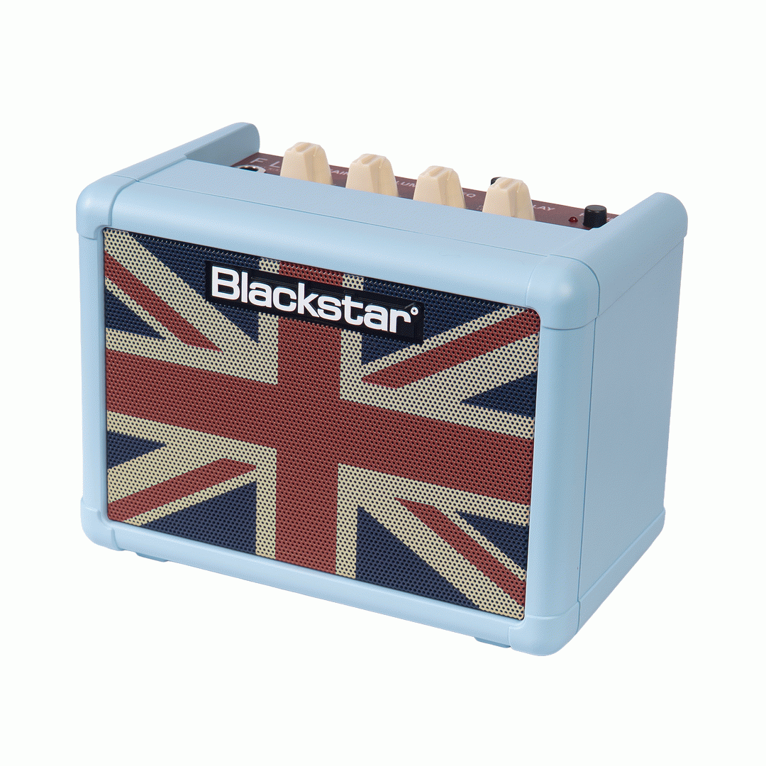 Blackstar FLY 3 Mini Guitar Amplifier Battery Powered Amp - Baby Blue Union Jack