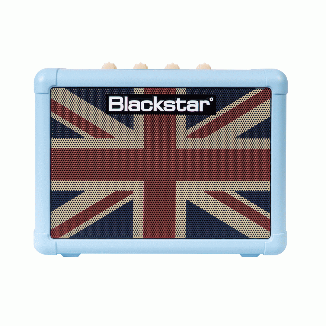 Blackstar FLY 3 Mini Guitar Amplifier Battery Powered Amp - Baby Blue Union Jack
