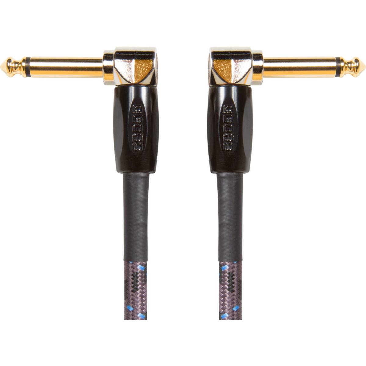 Boss BIC-PC-3 Guitar Patch Cable Instrument Lead 15cm (6inch) - Angled to Angled (3-Pack)
