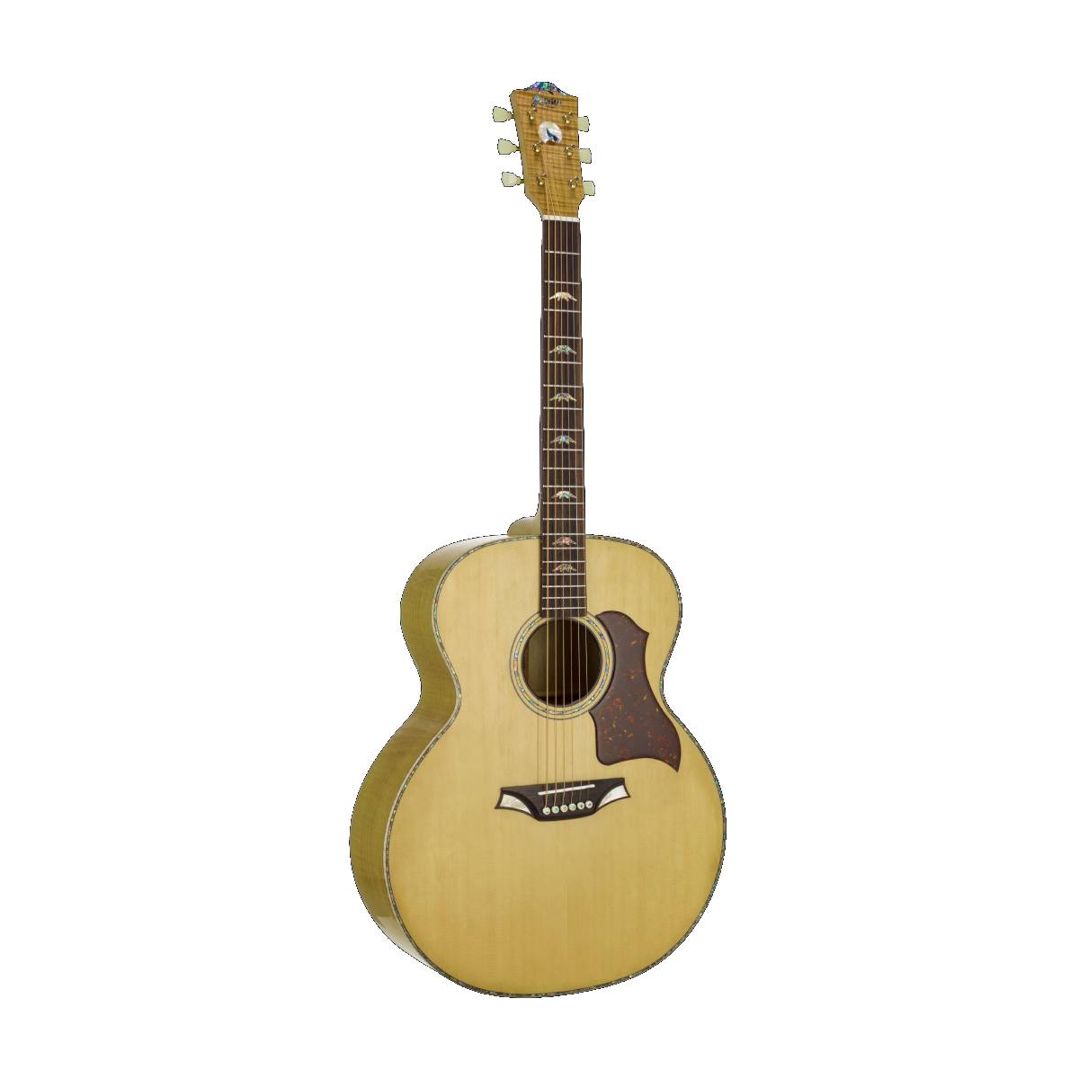 Bromo BAN7E Denali Series Jumbo Acoustic Guitar w/ All Solid Wood & Pickup