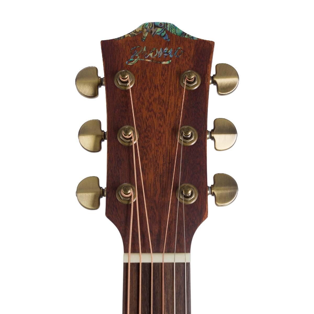 Bromo BAR1H Rocky Mountain Series Dreadnought Acoustic Guitar w/ All Solid Wood - Histroic Finish