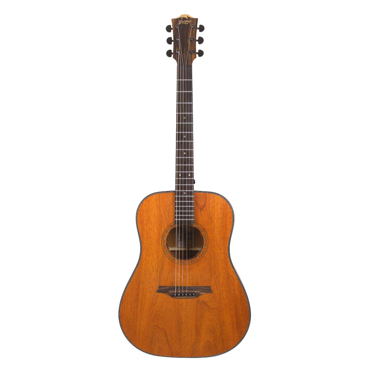 Bromo BAT1M Tahoma Series Dreadnought Acoustic Guitar w/ Solid Mahogany Top