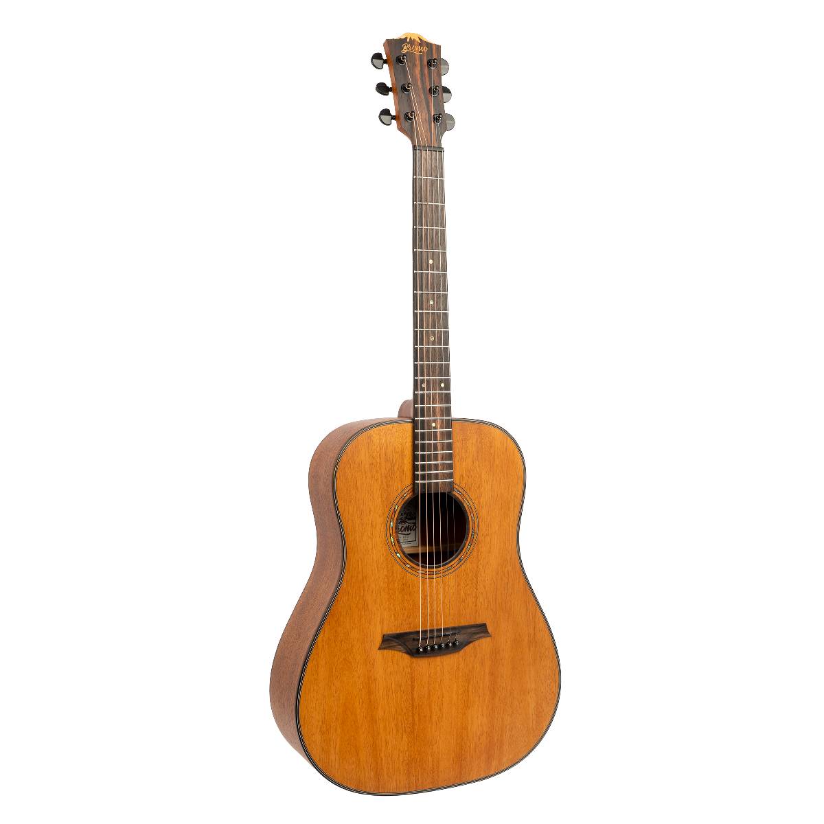 Bromo BAT1M Tahoma Series Dreadnought Acoustic Guitar w/ Solid Mahogany Top