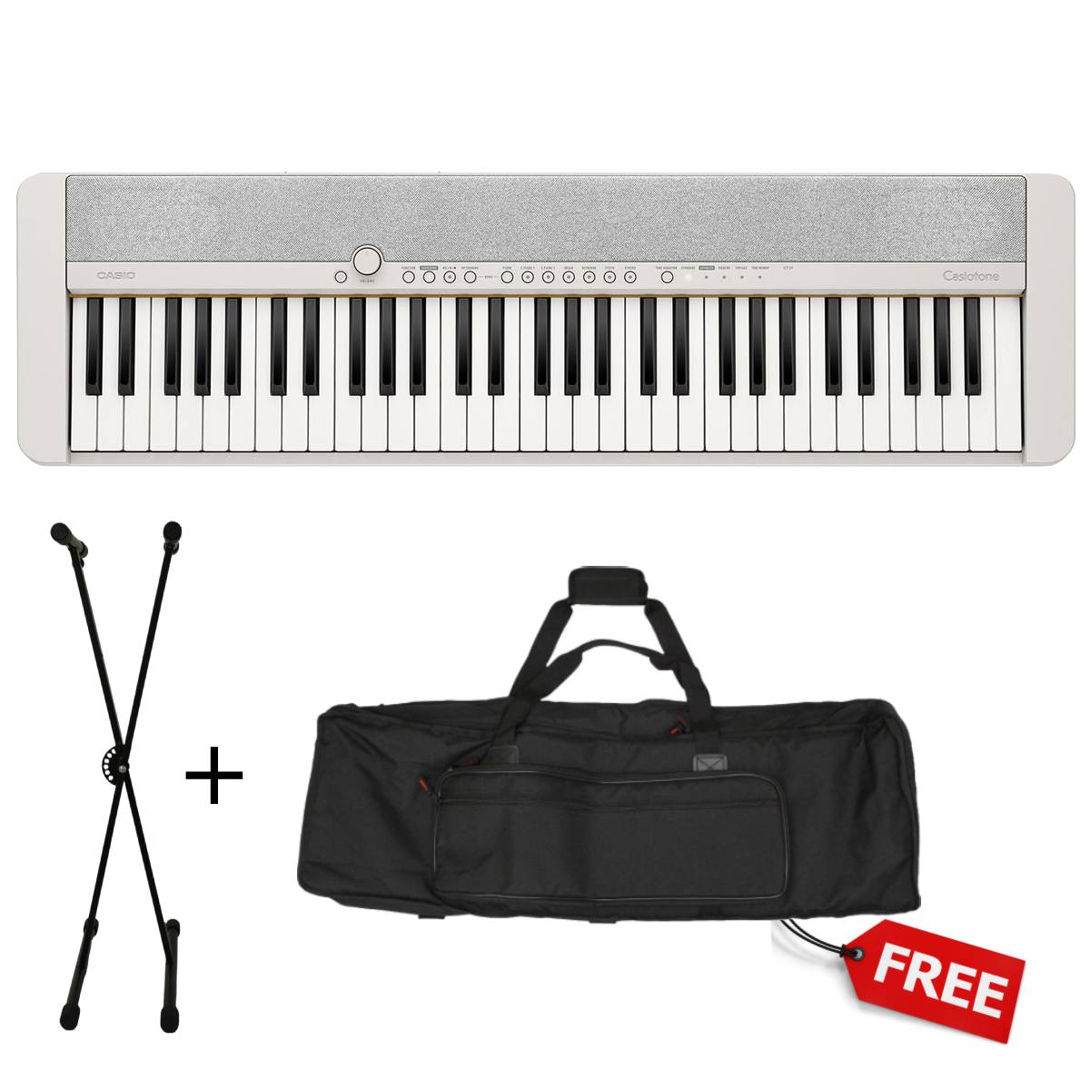 Casio CT-S1 Casiotone Digital Keyboard White 61-Key