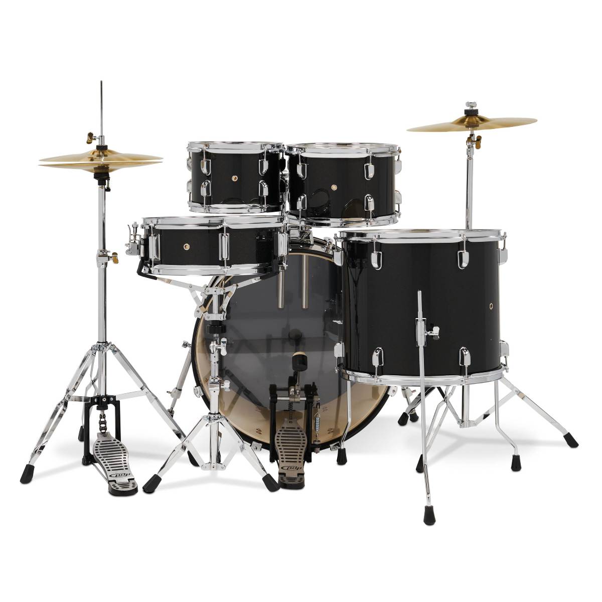 PDP DRUMS CENTREstage Drum Set 5-Piece Kit IridesPDP DRUMS CENt Black w/ 22inch Kick - Includes Hardware, Cymbals & Throne