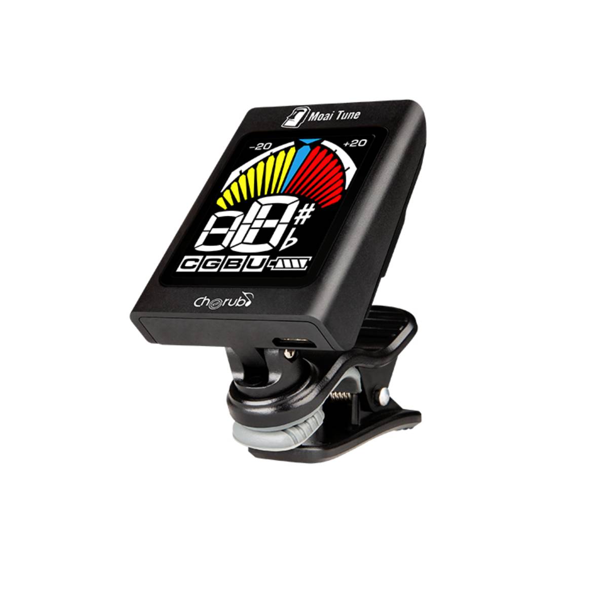 Cherub WST-680 Auto Chromatic Guitar Tuner Clip-On w/ Rechargeable Battery