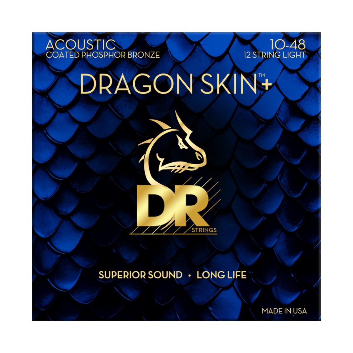 DR Dragon Skin+ DAP-10/12 Phosphor Bronze Acoustic Guitar 12-String 10-48