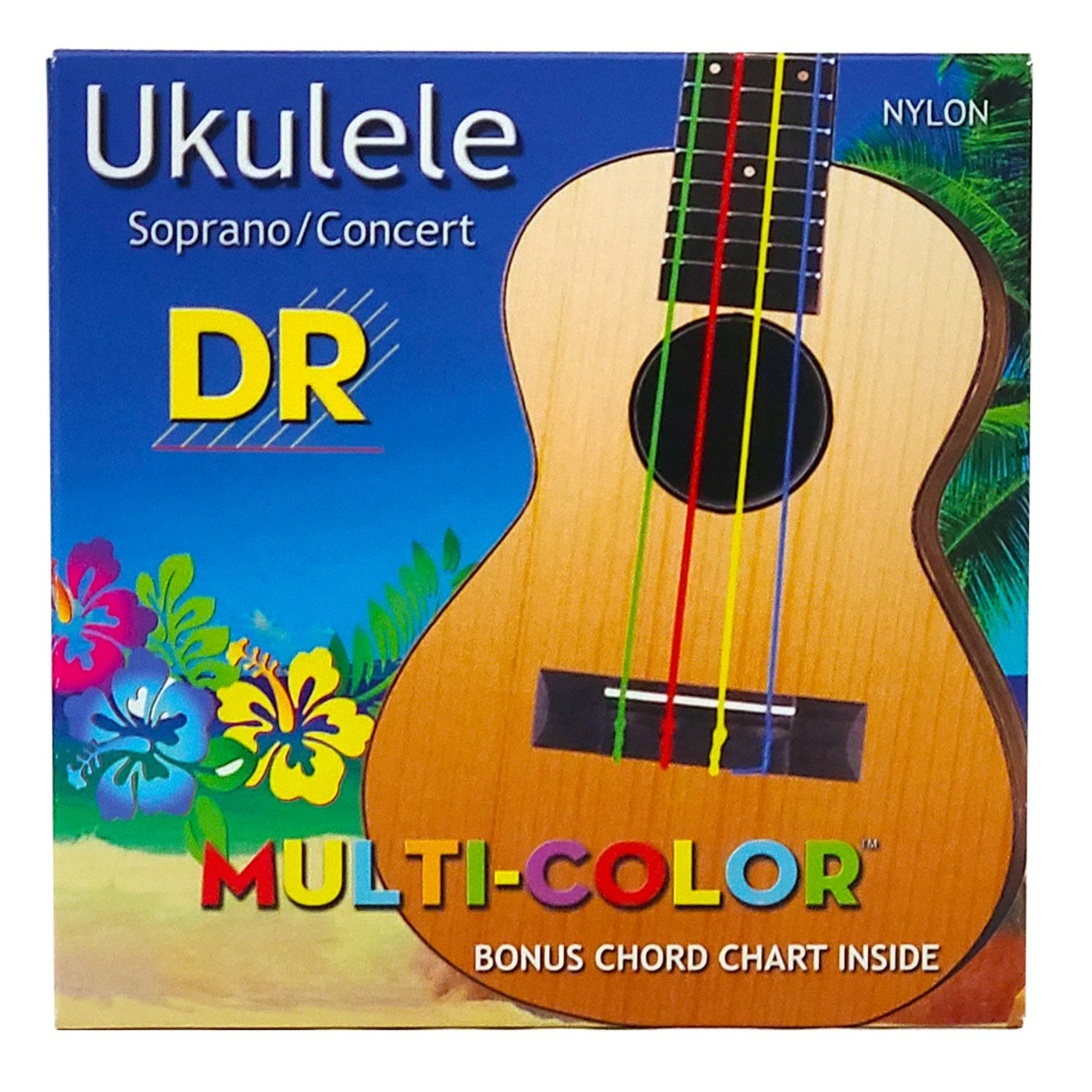 DR Multi-Color Nylon UMCSC Soprano/Concert Ukulele Strings