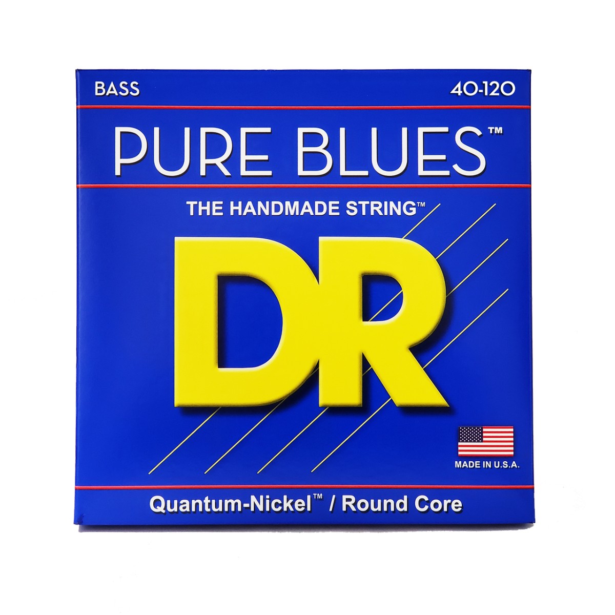 DR PURE BLUES PB5-40 Quantum Nickel Bass Guitar Strings: 5-String Light 40-120