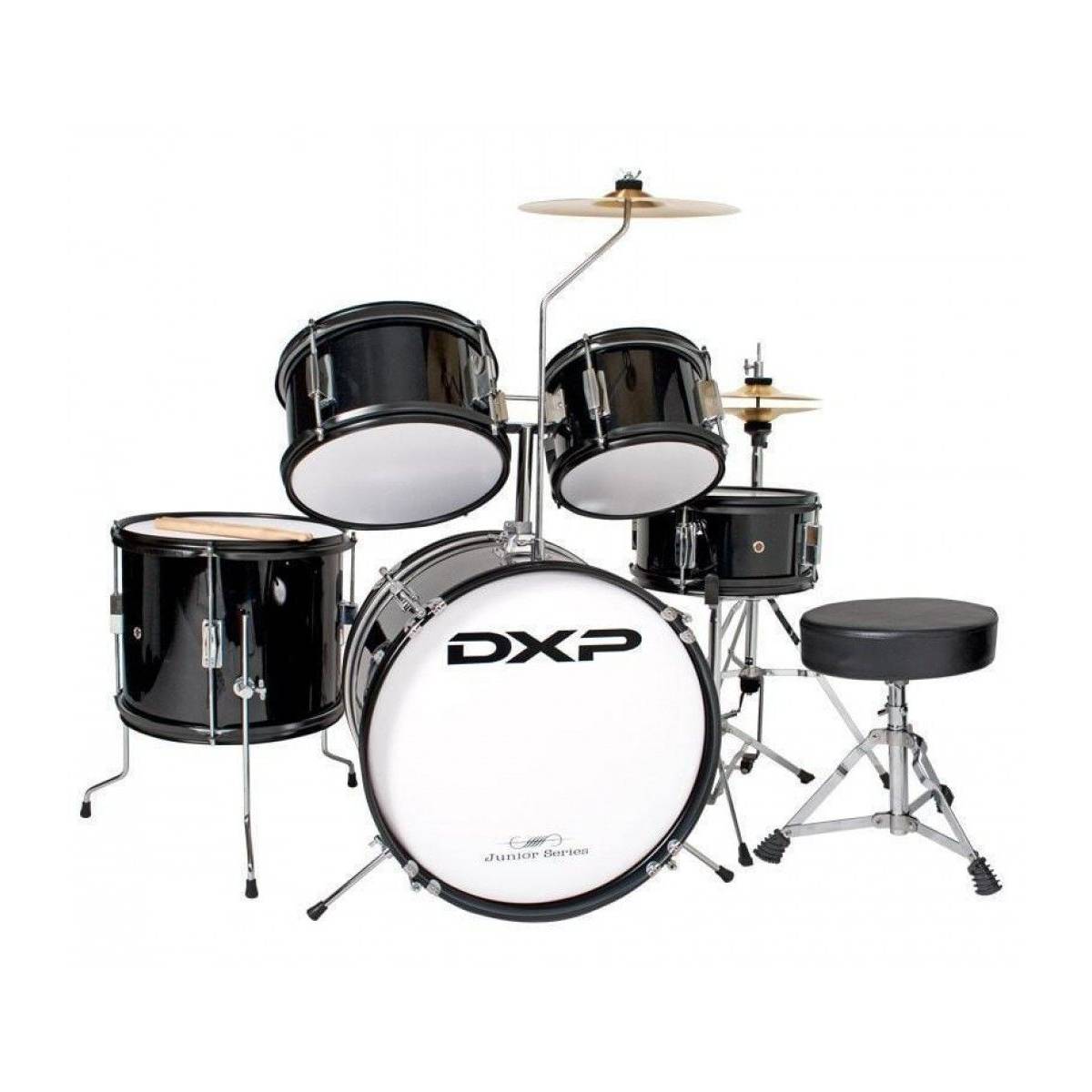 DXP TXJ5 Junior Acoustic Drum Kit 5-Piece - Black