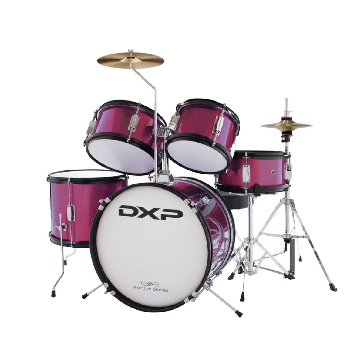 DXP TXJ5 Junior Acoustic Drum Kit 5-Piece - Metallic Pink