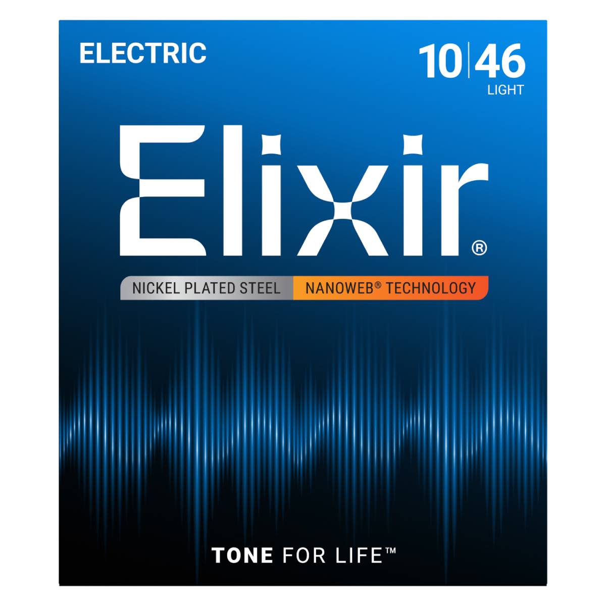 Elixir 12052 Electric Guitar Strings Nanoweb Coated - Light 10-46