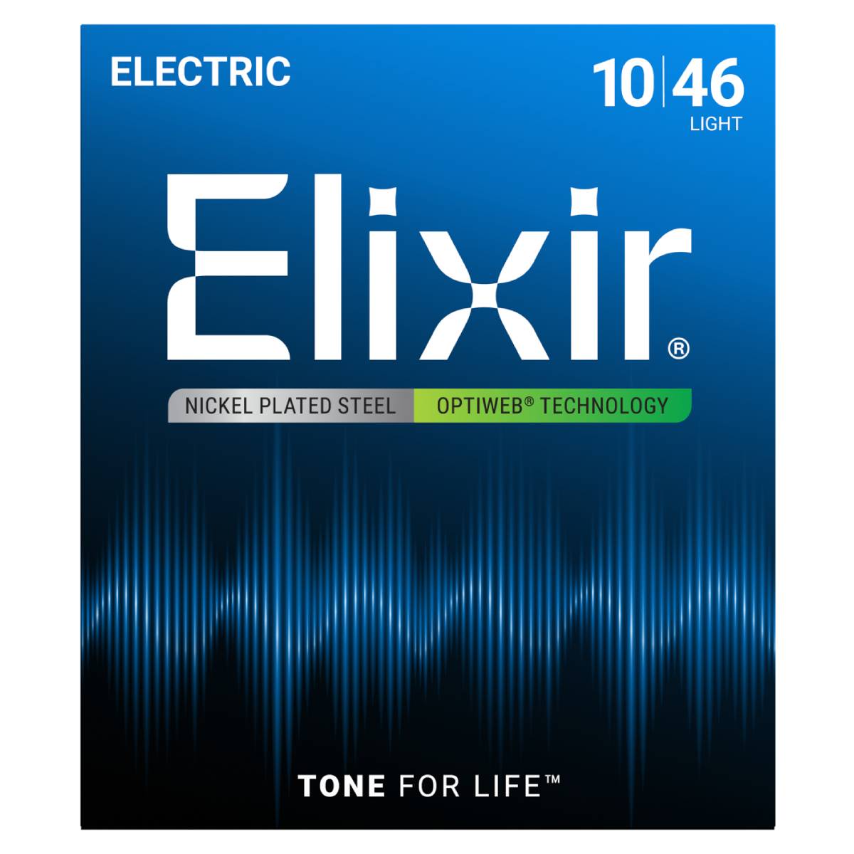 Elixir 19052 Electric Guitar Strings Optiweb Coated - Light 10-46