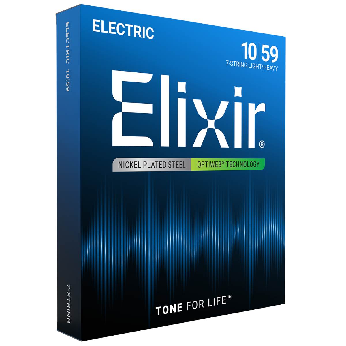 Elixir 19074 Electric Guitar Strings 7-String Optiweb Coated - Light/Heavy 10-59