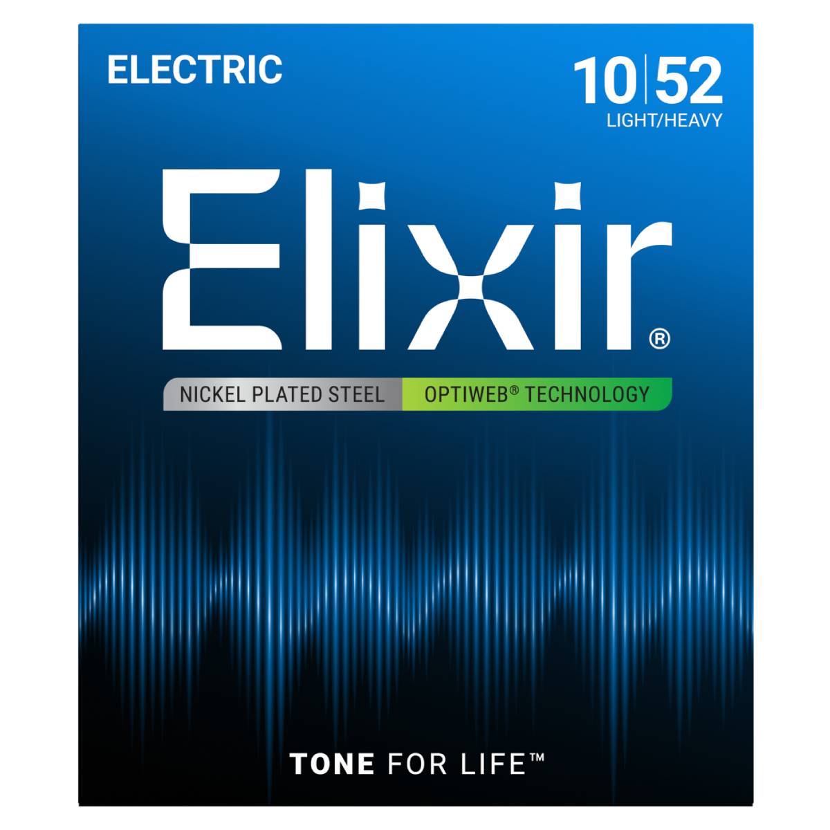 Elixir 19077 Electric Guitar Strings Optiweb Coated - Light/Heavy 10-52