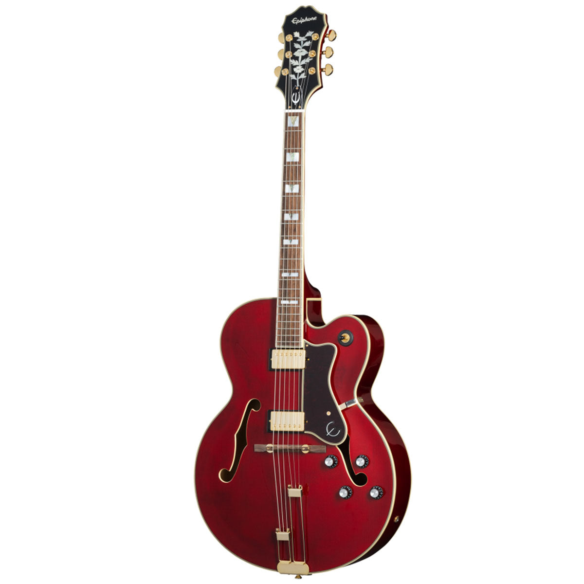 Epiphone Broadway Electric Guitar Semi-Hollow Left Handed Wine Red w/ GigBag - EOBDWWRGH1L