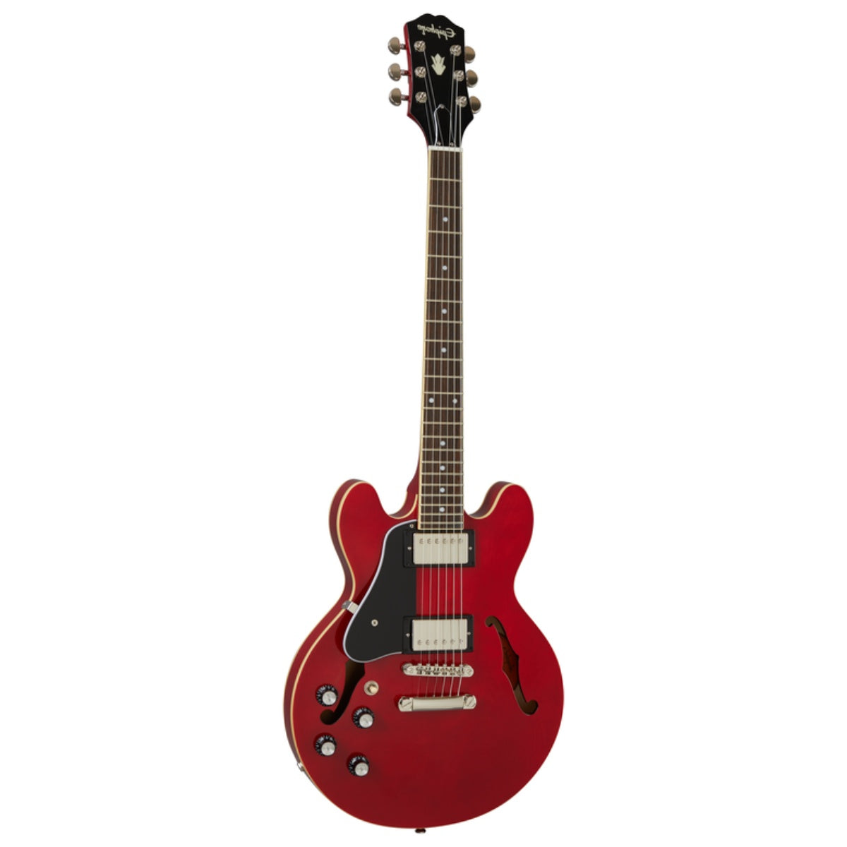 Epiphone ES335 Electric Guitar Semi-Hollow Left Handed Cherry - EIES335LCHNHR