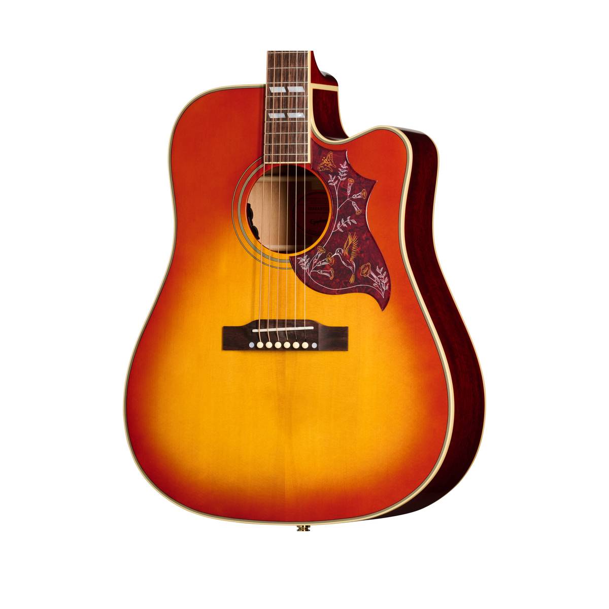 Epiphone Hummingbird Standard EC Acoustic Guitar Cherry Sunburst w/ Pickup & Cutaway - EIAHBCCSGH1