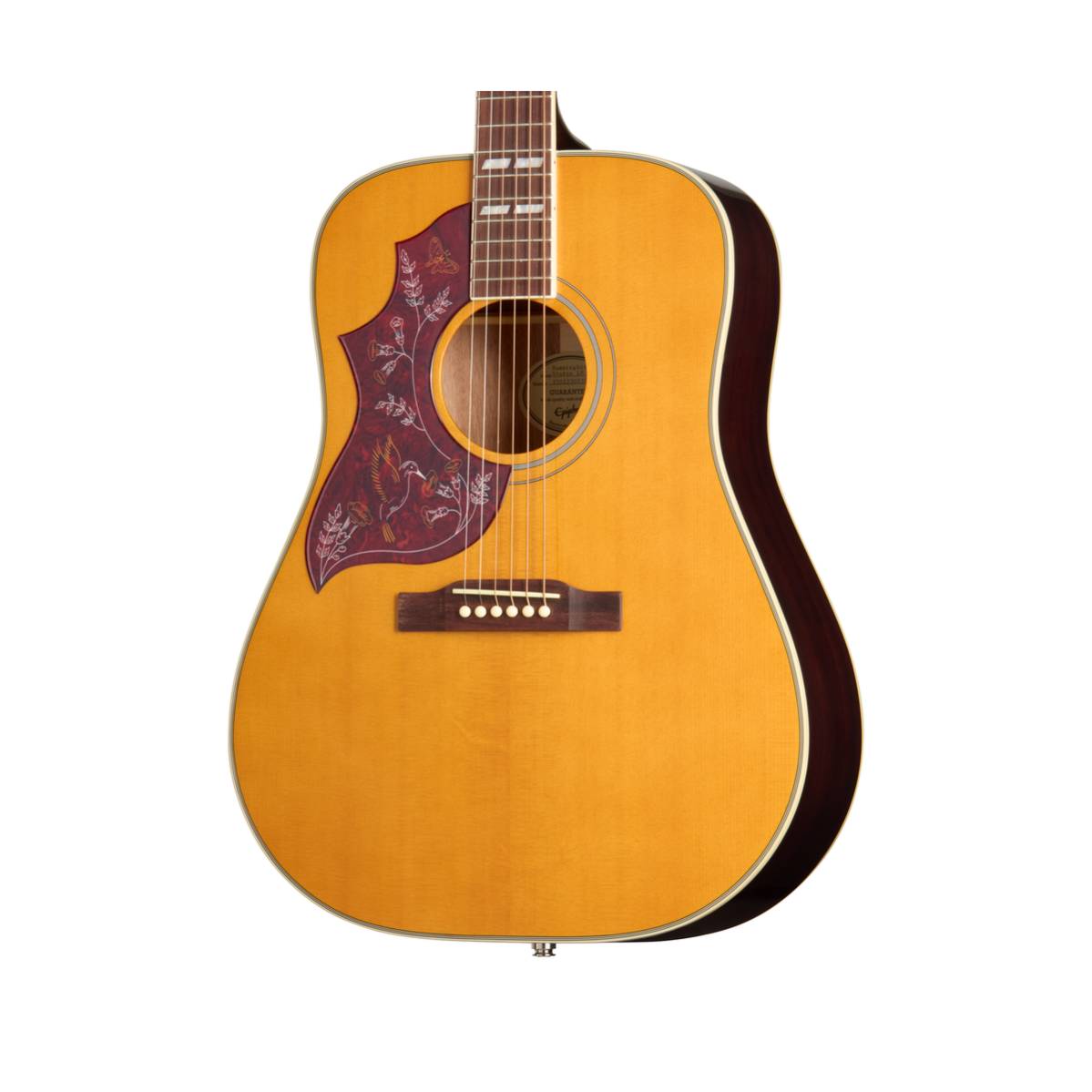 Epiphone Hummingbird Studio Acoustic Guitar Left Handed Natural w/ Pickup - EASHBANNH1L
