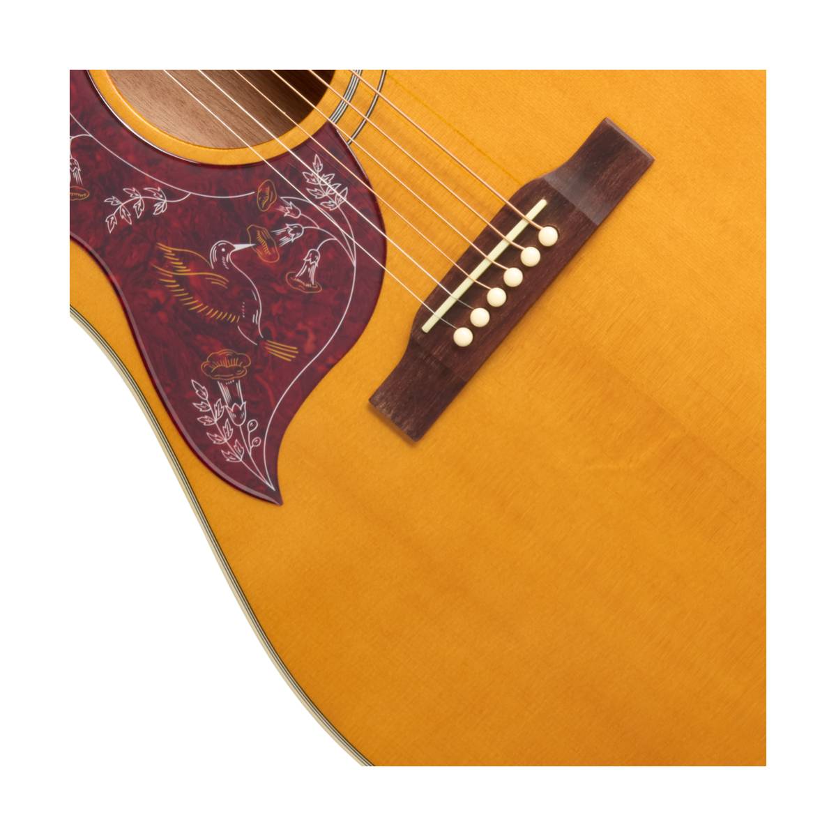 Epiphone Hummingbird Studio Acoustic Guitar Left Handed Natural w/ Pickup - EASHBANNH1L