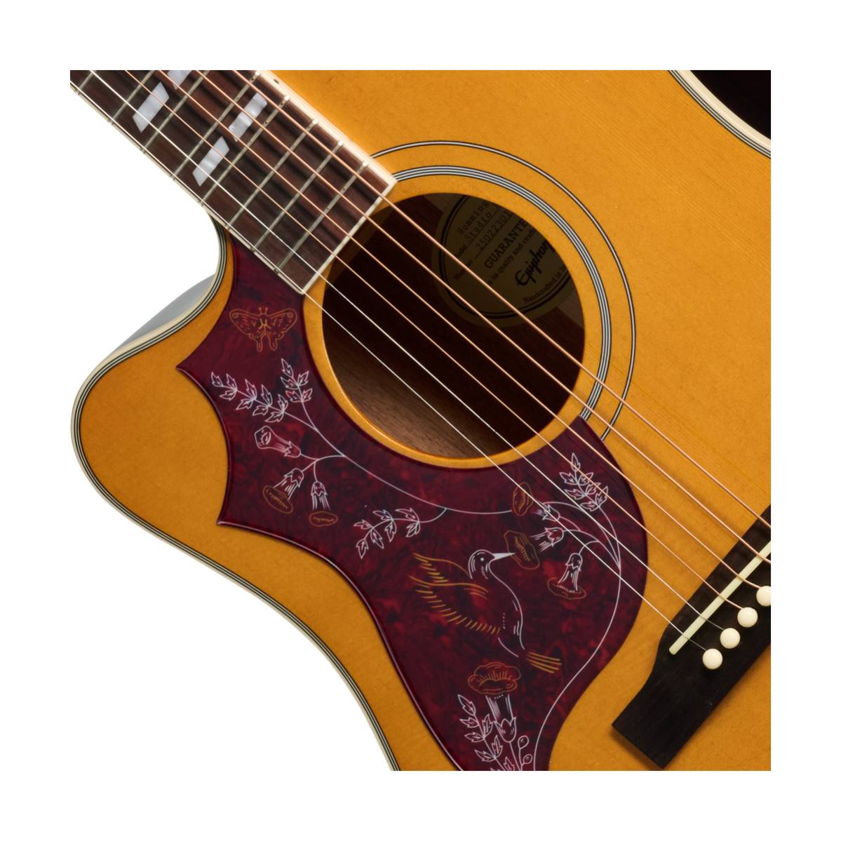 Epiphone Hummingbird Studio EC Acoustic Guitar Left Handed Natural w/ Pickup - EASHCANNH1L