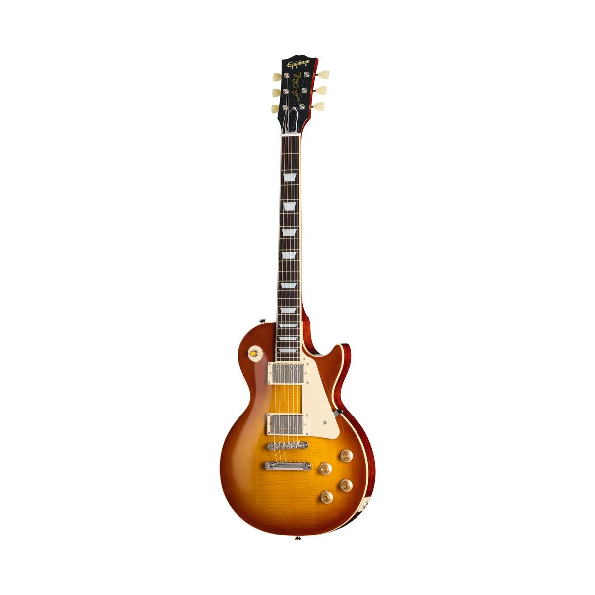 Epiphone Inspired by Gibson Custom 1959 Les Paul Standard Electric Guitar Golden Poppy Burst - ECLPR9GPNH1