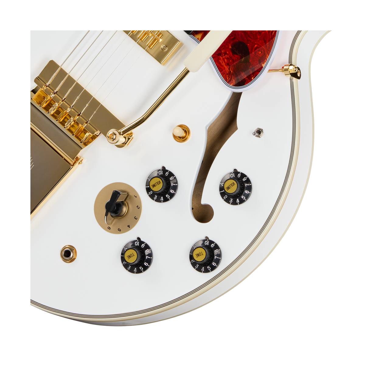 Epiphone Inspired by Gibson Custom Alex Lifeson 1976 ES-355 Electric Guitar Alpine White - ECAL355AWGM