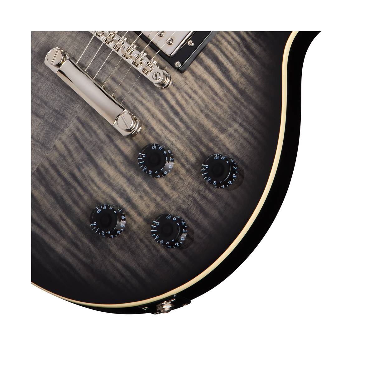 Epiphone Les Paul Tribute Electric Guitar Transparent Ebony Burst - E1LPTPEBBNH1