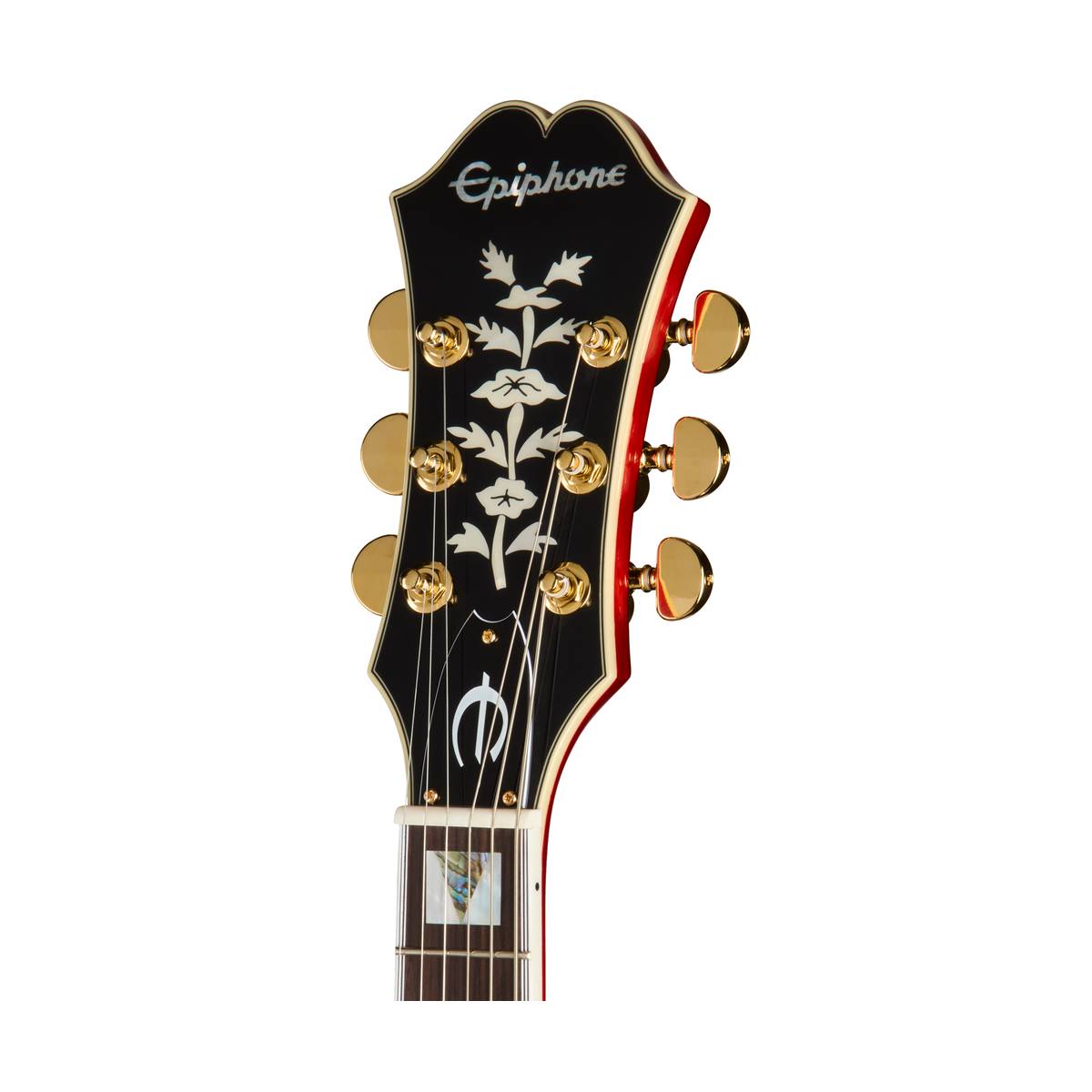 Epiphone Masterbuilt Gem Archer Signature Sheraton Electric Guitar Left Handed Cherry Red - EMGASCHGH1L