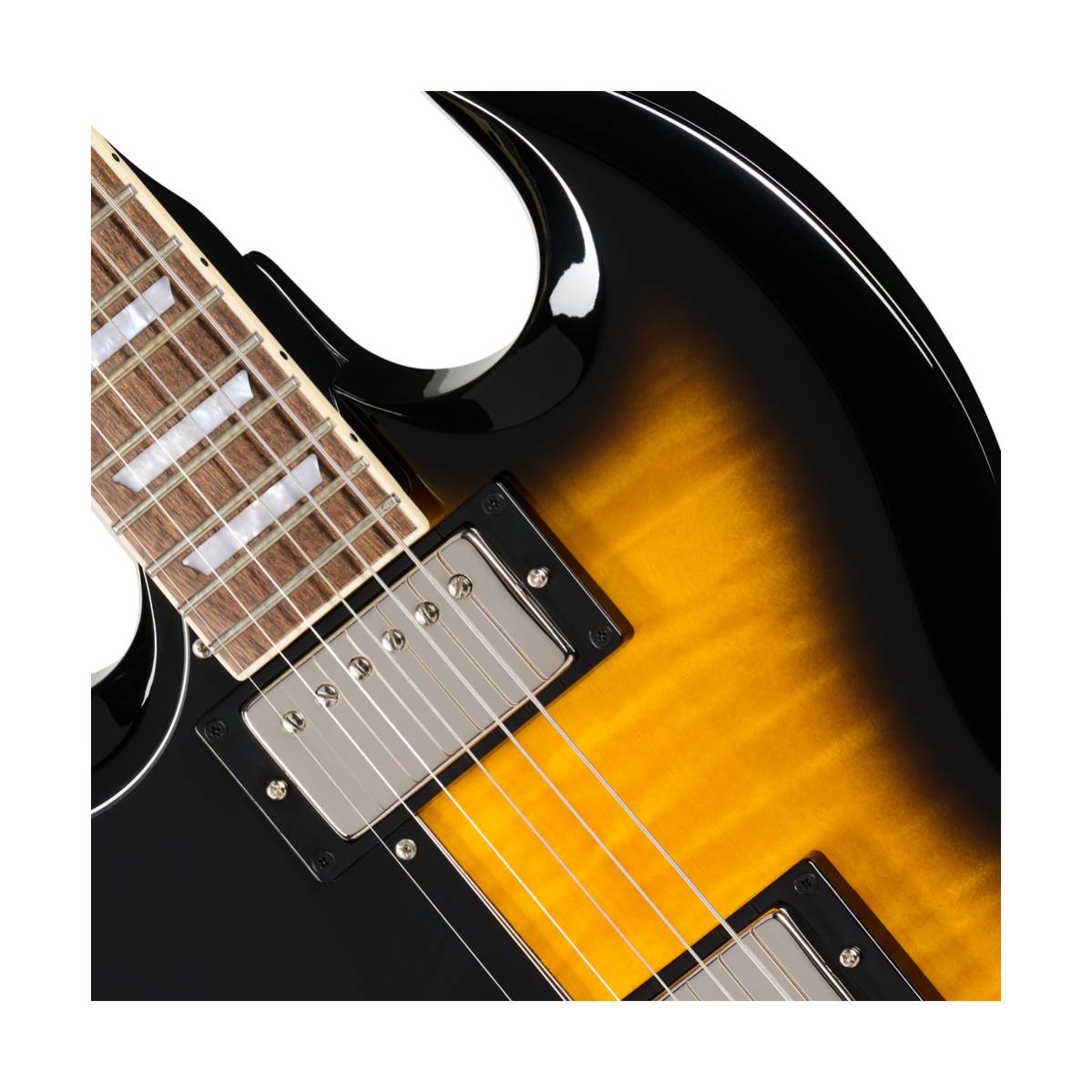Epiphone SG Tribute Electric Guitar Left Handed Vintage Sunburst - E1SGTPVSNH1L