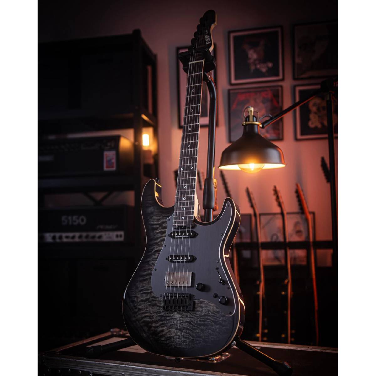 ESP Custom Shop 20th Anniversary Snapper Electric Guitar See Thru Black