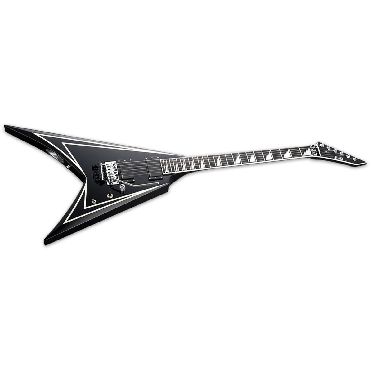ESP E-II SV Electric Guitar Black & White Stripes w/ EMGs