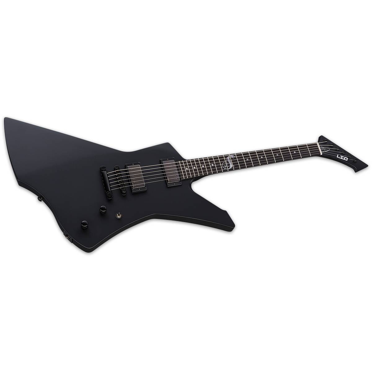 ESP LTD Snakebyte James Hetfield Signature Electric Guitar Black Satin w/ EMGs